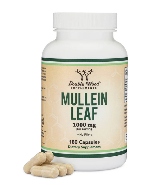 Double Wood Supplements, Mullein Leaf Extract, 1000 mg, 180 Capsules in Pakistan