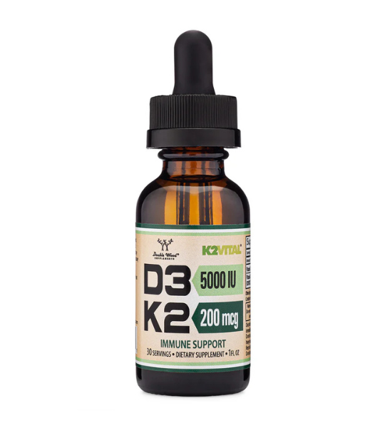 Double Wood Supplements, Vitamin D3 + K2 Liquid Drops, 200 mcg in Pakistan