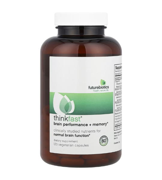 Futurebiotics, Thinkfast®, Brain Performance + Memory, 120 Vegetarian Capsules in Pakistan