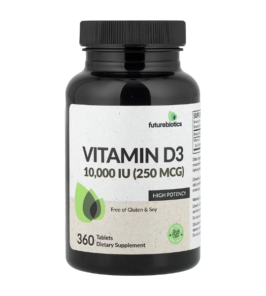 Futurebiotics, Vitamin D3, 250 mcg (10,000 IU), 360 Tablets in Pakistan