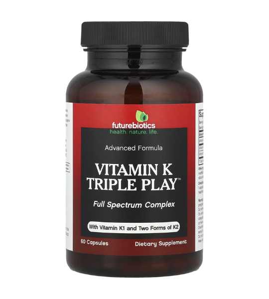 Futurebiotics, Vitamin K Triple Play™, 60 Capsules in Pakistan