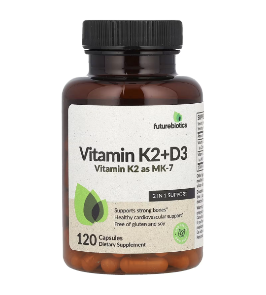 Futurebiotics, Vitamin K2 + D3, 120 Capsules in Pakistan