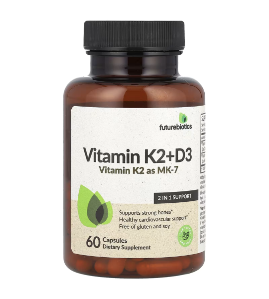 Futurebiotics, Vitamin K2 + D3, 60 Capsules in Pakistan