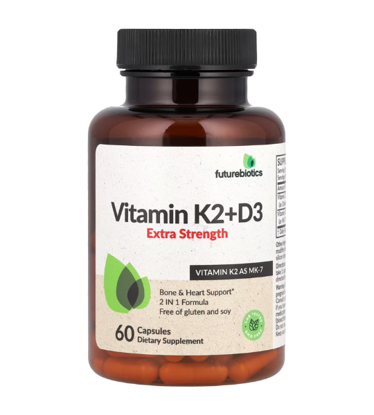 Futurebiotics, Vitamin K2 + D3, Extra Strength, 60 Capsules in Pakistan