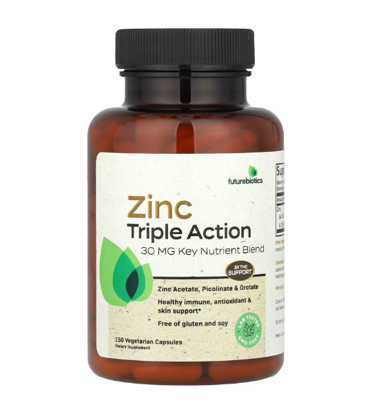 Futurebiotics, Zinc Triple Action, 30 mg, 150 Vegetarian Capsules in Pakistan