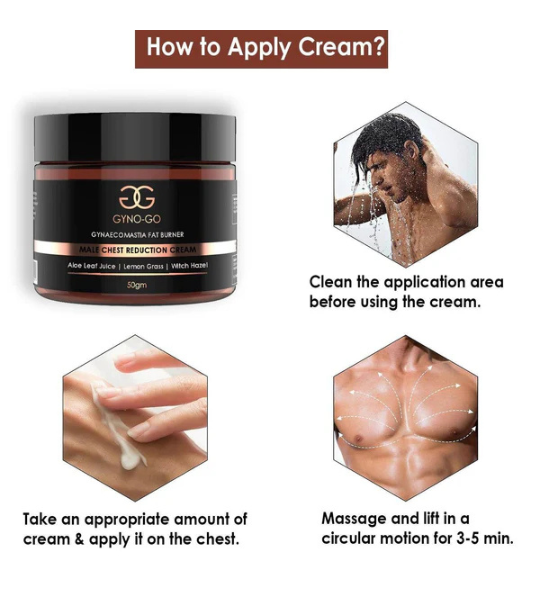 Gyno-Go Male chest Reduction Cream - 50g in Pakistan