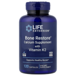 Life Extension, Bone Restore, Calcium Supplement with Vitamin K2, 120 Capsules in Pakistan