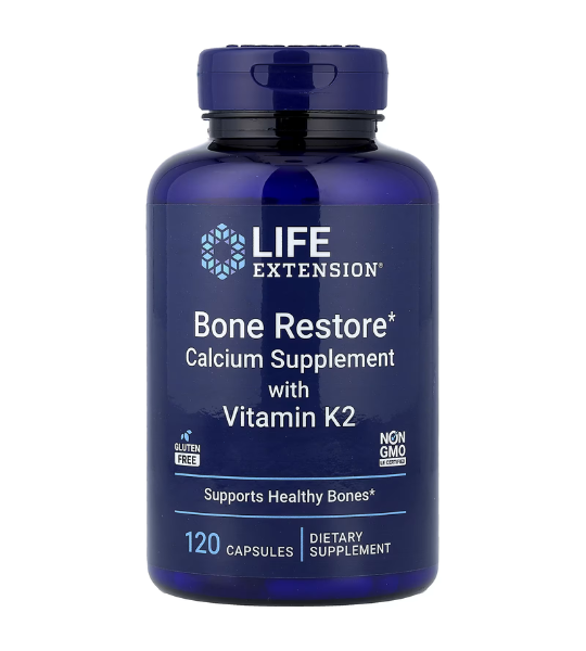 Life Extension, Bone Restore, Calcium Supplement with Vitamin K2, 120 Capsules in Pakistan