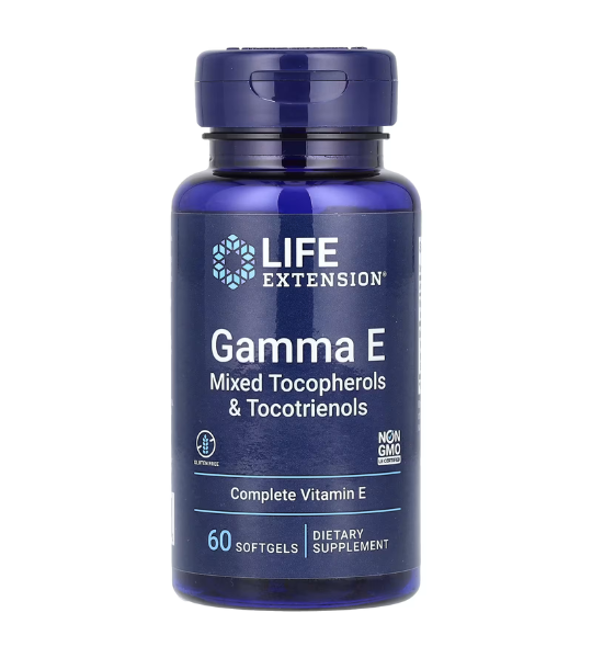 Life Extension, Gamma E, Mixed Tocopherols & Tocotrienols, 60 Softgels in Pakistan