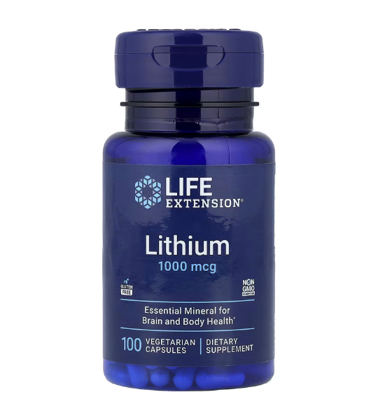 Life Extension, Lithium, 1,000 mcg, 100 Vegetarian Capsules in Pakistan