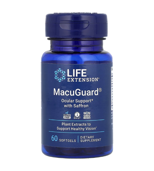 Life Extension, MacuGuard, Ocular Support with Saffron, 60 Softgels in Pakistan