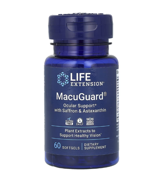 Life Extension, MacuGuard, Ocular Support with Saffron & Astaxanthin, 60 Softgels in Pakistan