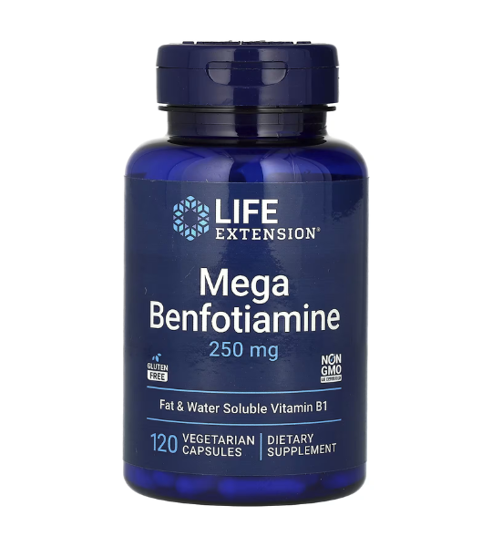 Life Extension, Mega Benfotiamine, 250 mg, 120 Vegetarian Capsules in Pakistan