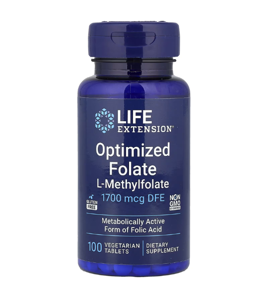 Life Extension, Optimized Folate, 1,700 mcg DFE, 100 Vegetarian Tablets in Pakistan