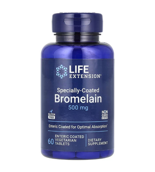 Life Extension, Specially-Coated Bromelain, 60 Enteric Coated Vegetarian Tablets in Pakistan