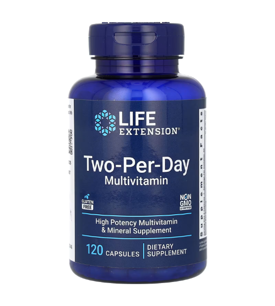 Life Extension, Two-Per-Day Multivitamin, 120 Capsules in Pakistan