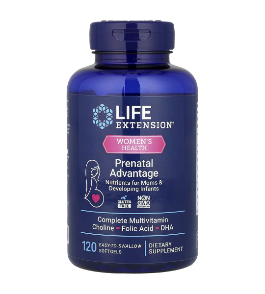 Life Extension, Women's Health, Prenatal Advantage, 120 Easy-To-Swallow Softgels in Pakistan