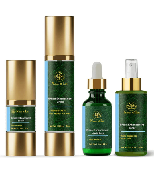 Nature of Life - Breast Enhancement Cream, Breast Enhancement Serum, Breast Enhancement Liquid Drops & Breast Enhancement Toner