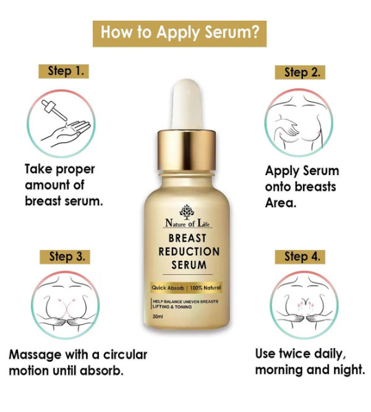 Nature of Life Breast Reduction Serum 30ml in Pakistan
