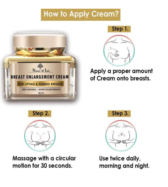 Nature of Life Breast Size Enlargement Cream - 50ml in Pakistan