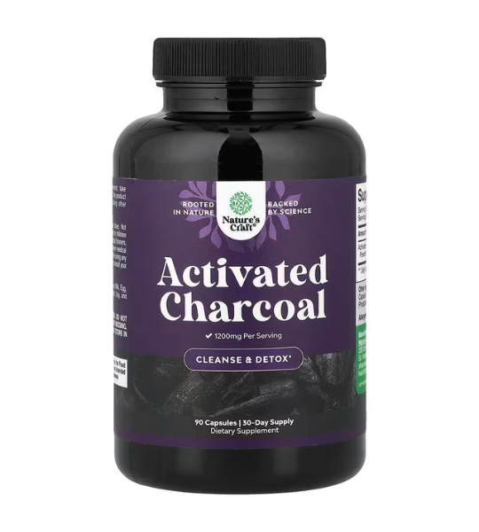 Nature's Craft, Activated Charcoal, 90 Capsules in Pakistan