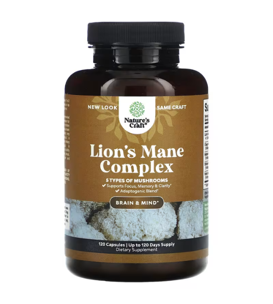 Nature's Craft, Lion's Mane Complex, 120 Capsules in Pakistan