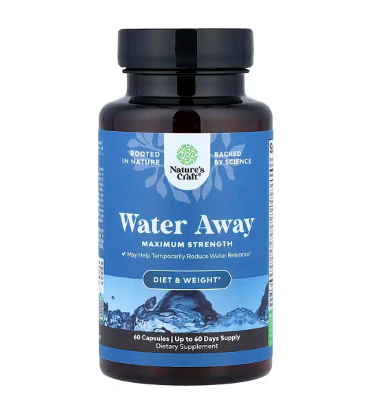 Nature's Craft, Water Away, Maximum Strength, 60 Capsules in Pakistan