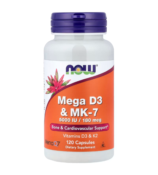 NOW Foods Mega D3 & MK-7 Capsules in Pakistan