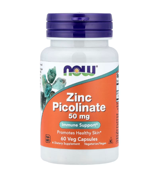 NOW Foods, Zinc Picolinate, 50 mg, 60 Veg Capsules in Pakistan