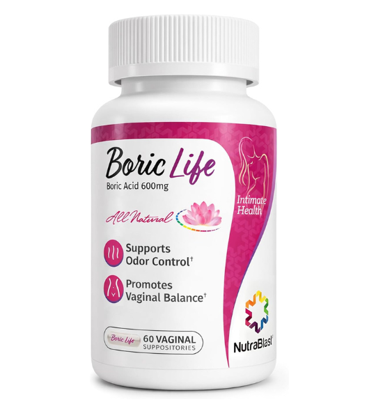 NutraBlast Boric Acid, 600 mg, 60 Vaginal Suppositories in Pakistan