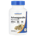 Nutricost, Ashwagandha Root Extract, 600 mg, 30 Capsules in Pakistan