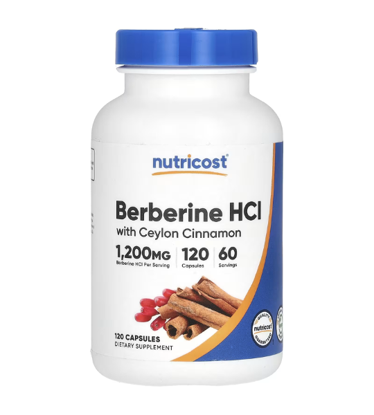 Nutricost, Berberine HCl With Ceylon Cinnamon, 120 Capsules in Pakistan
