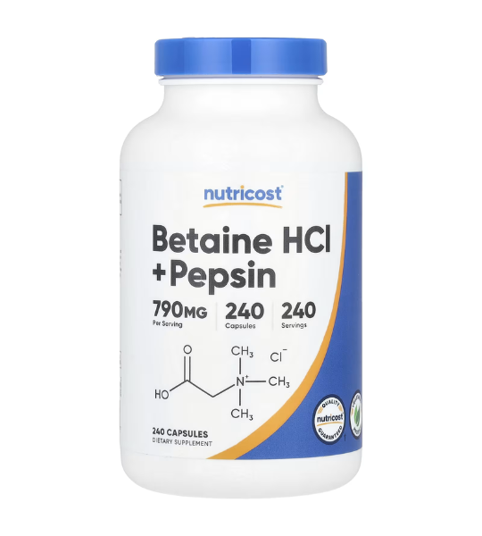 Nutricost, Betaine HCl + Pepsin, 240 Capsules in Pakistan