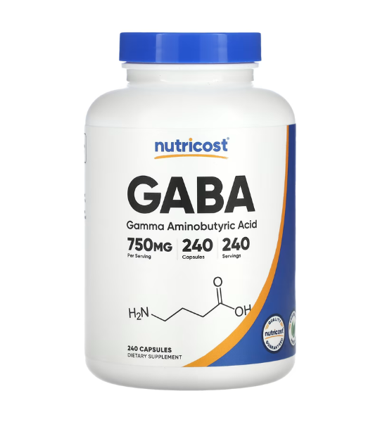 Nutricost, GABA, 750 mg, 240 Capsules in Pakistan