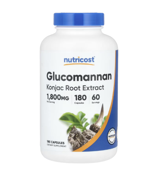 Nutricost, Glucomannan Konjac Root Extract, 1800mg, 180 Capsules in Pakistan