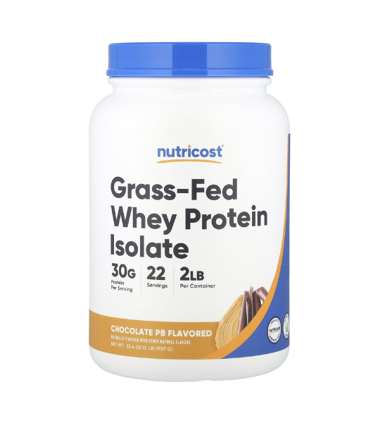 Nutricost, Grass-Fed Whey Protein Isolate, Chocolate PB, 2 lb (907 g) in Pakistan
