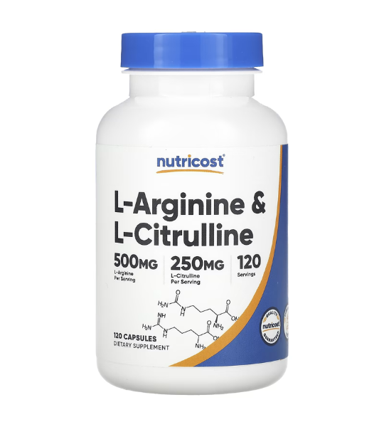 Nutricost, L-Arginine & L-Citrulline, 120 Capsules in Pakistan