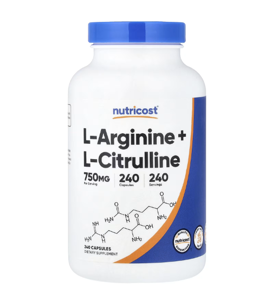 Nutricost, L-Arginine + L-Citrulline, 240 Capsules in Pakistan