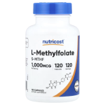 Nutricost, L-Methylfolate, 1,000 mcg, 120 Capsules in Pakistan