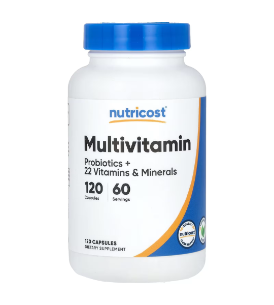 Nutricost, Multivitamin, Probiotics + 22 Vitamins & Minerals, 120 Capsules in Pakistan