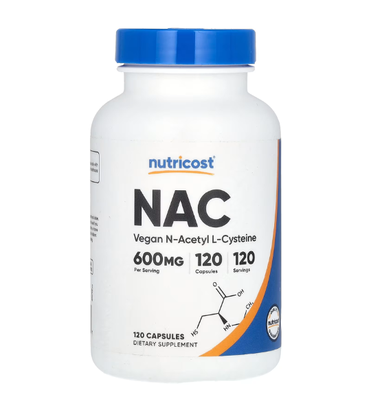 Nutricost, NAC, Vegan N-Acetyl L-Cysteine, 600 mg, 120 Capsules in Pakistan