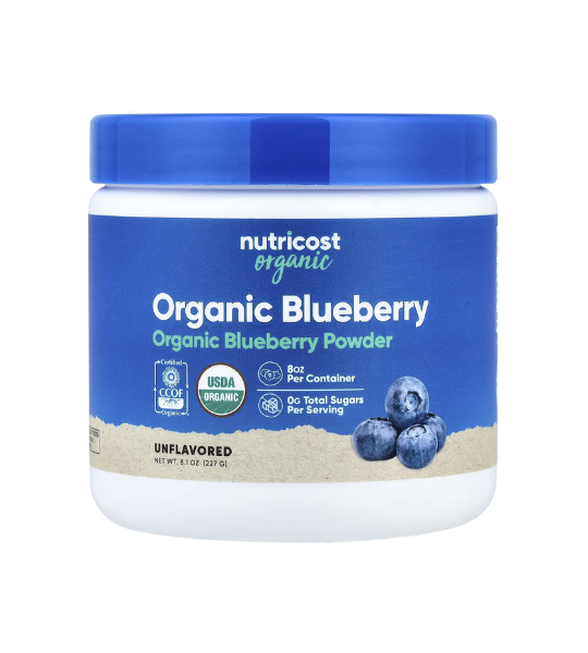 Nutricost, Organic Blueberry Powder, Unflavored, 8.1 oz (227 g) in Pakistan