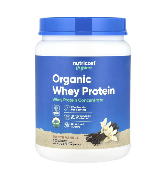 Nutricost, Organic Whey Protein, French Vanilla, 1 lb (454 g) in Pakistan