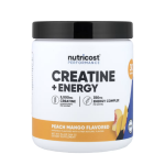 Nutricost, Performance, Creatine + Energy, Peach Mango, 9.4 oz (264 g) in Pakistan
