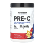 Nutricost, Performance, Pre-C, Pre-Workout Complex With Creatine, Fruit Punch, 1 lb (453 g) in Pakistan