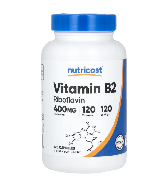 Nutricost, Vitamin B2, 400 mg, 120 Capsules in Pakistan