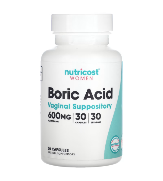 Nutricost, Women, Boric Acid, Vaginal Suppository, 600 mg, 30 Capsules in Pakistan
