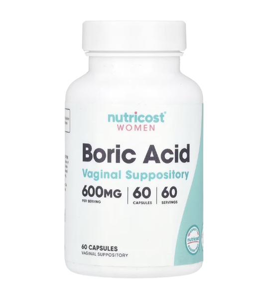 Nutricost, Women, Boric Acid, Vaginal Suppository, 600 mg, 60 Capsules in Pakistan