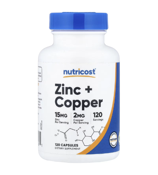 Nutricost, Zinc + Copper, 120 Capsules in Pakistan