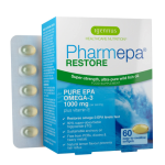 Pharmepa RESTORE - 1000mg Pure EPA Omega-3 Fish Oil, High Absorption rTG Omega-3, Lemon Flavour, 60 Softgels